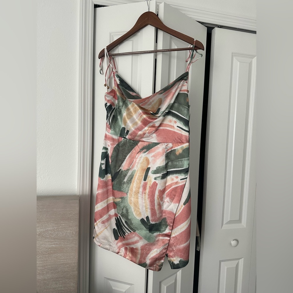Lulu’s Mini Pink and Green Dress
